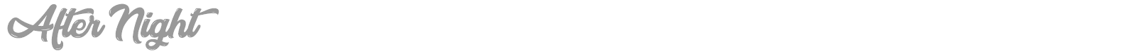 After Night font preview